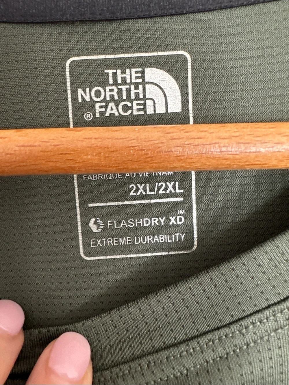 The North Face Men's 24/7 Tech Performance T-Shirt Size 2XL Olive Green